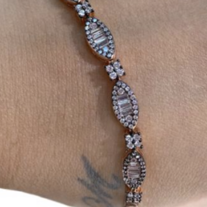 Elmas montür badem bileklik