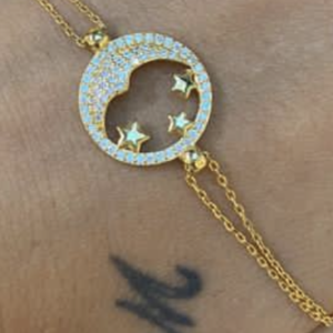 Ay yıldız bileklik