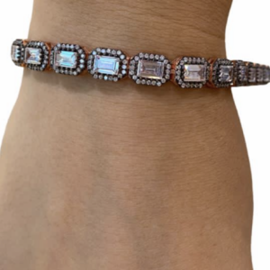 Baget taşlı su yolu bileklik