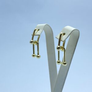 Tiffany modeli altın kaplama gümüş küpe