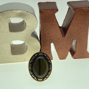 akik taşlı otantik gümüş erkek yüzük